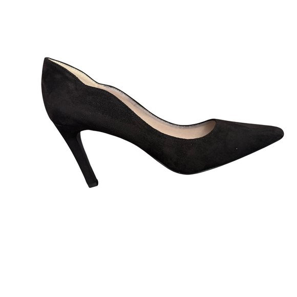 French Connection Women’s Scallop Black Heels Size 7M New In Box - Picture 5 of 7